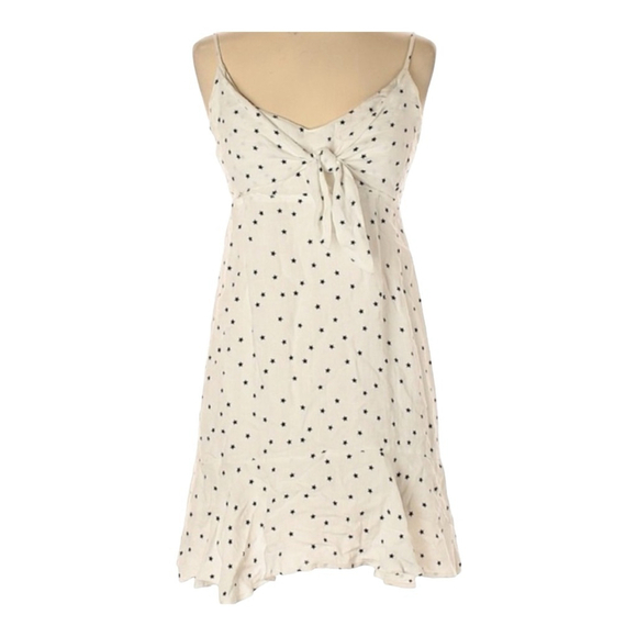 Aqua Polka Dot Mini Dress with Bow Detail (M) - Picture 1 of 4